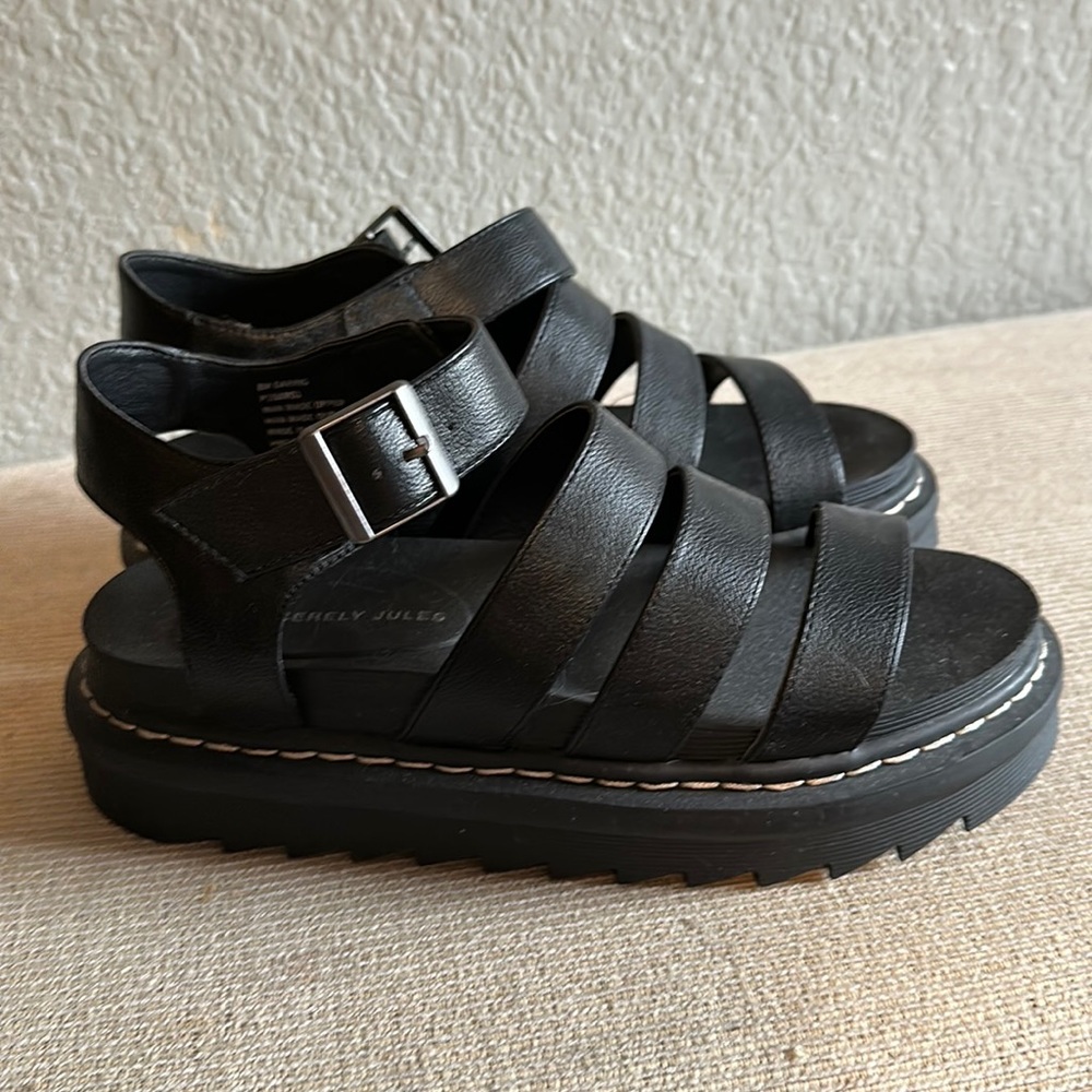 Sincerely Jules Dr. Marten style sandals